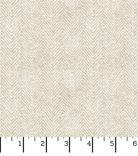 Woolies FLANNEL Herringbone Cream Bonnie Sullivan Maywood Studio Cotton Flannel Fabric MS-MASF1841-E2