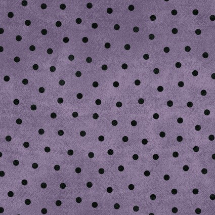 Woolies FLANNEL Polka Dots Purple Bonnie Sullivan Maywood Studio Cotton Flannel Fabric MS-MASF18506-V