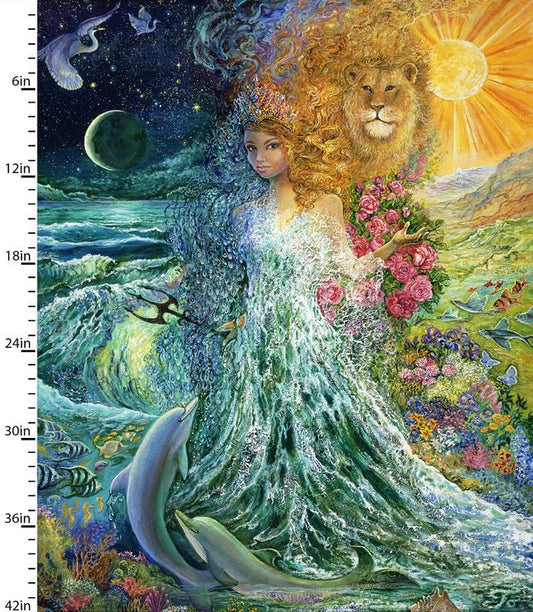 World of Wonder Large Panel 34" Josephine Wall 3 Wishes Cotton Fabric