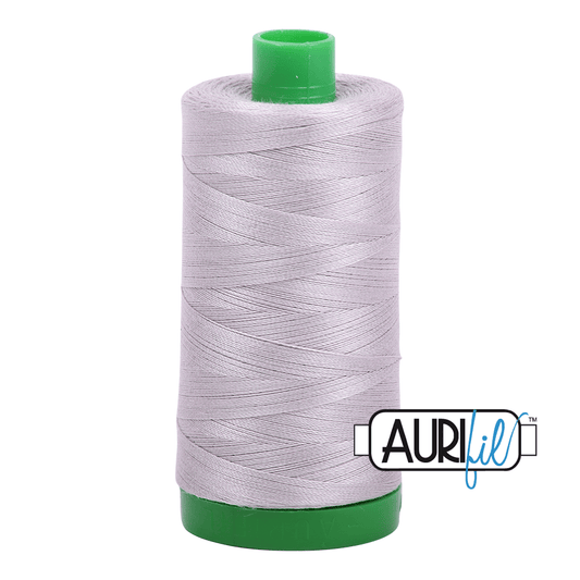Xanadu Grey 40 wt 1094 yd Large Spool Aurifil  Cotton Quilting Thread AF-MK40SC6-6727