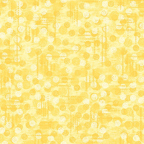 Yellow Tonal Texture Blender Jot Dot Blank Quilting Cotton Fabric