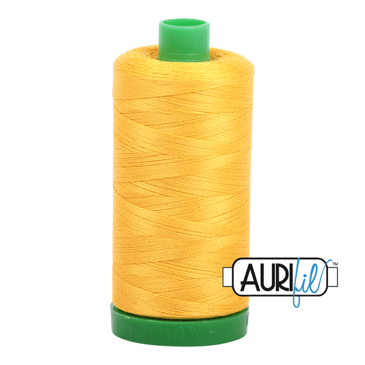 Yellow 40 wt 1094 yd Large Spool Aurifil Cotton Quilting Thread AF-MK40SC6-2135