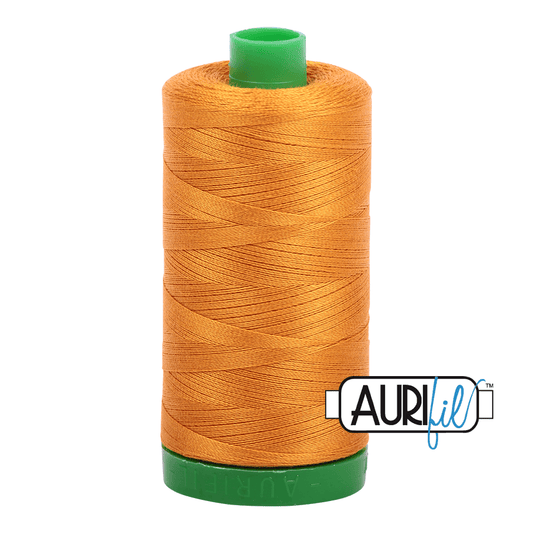Yellow Orange 40 wt 1094 yd Large Spool Aurifil Cotton Quilting Thread AF-MK40SC6-2145