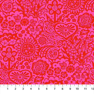 Yesterday Big Heaven Valentine Juliana Horner Northcott Cotton Fabric NC-AMT157-24C