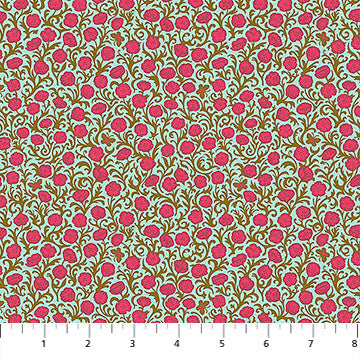 Yesterday Poppies Sweet Juliana Horner Northcott Cotton Fabric NC-AMT158-72V | US Fabric Shop