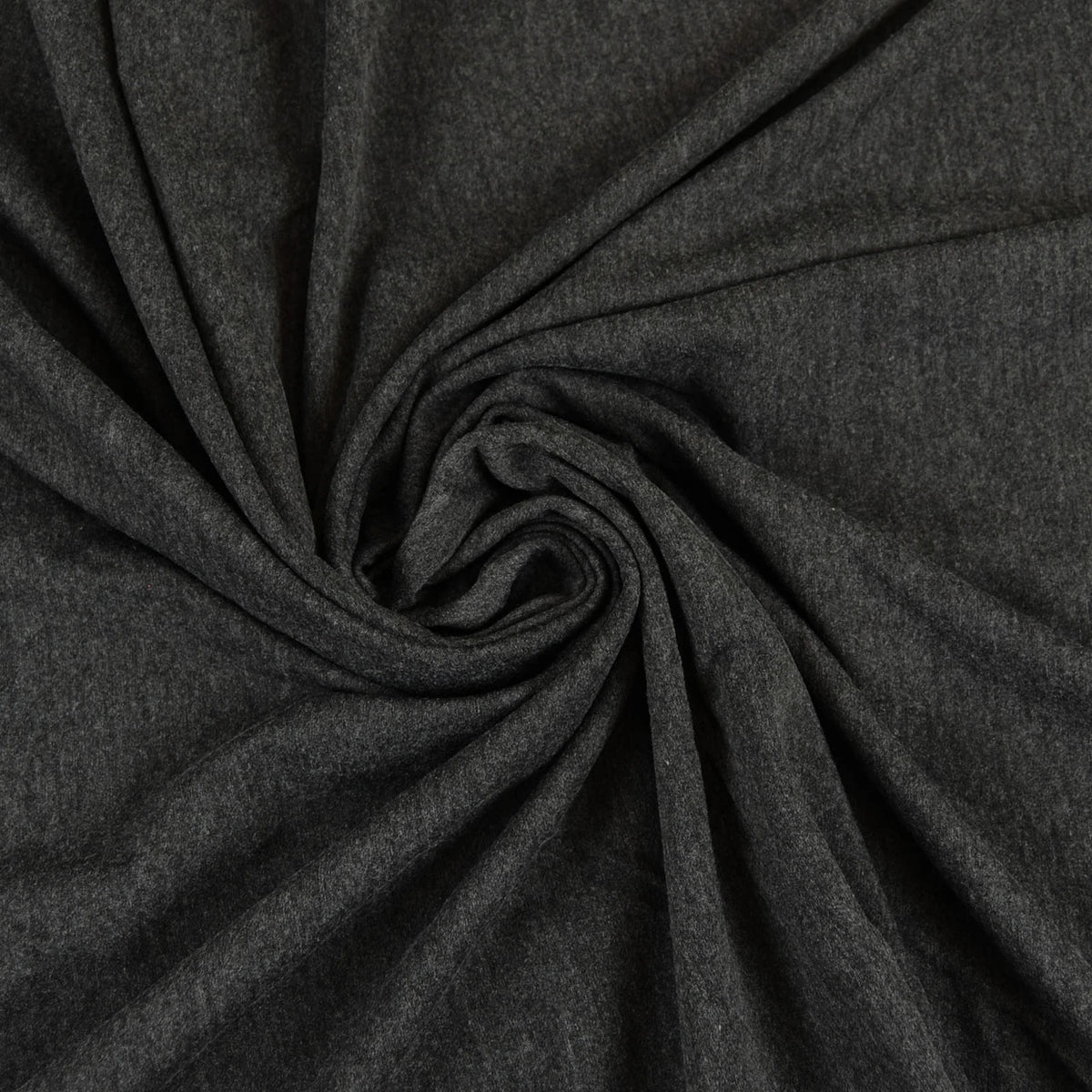 Yoga Cloth KNIT Charcoal Grey EESCO 10% Spandex 90% Cotton Fabric EESYOC-BLA | US Fabric Shop