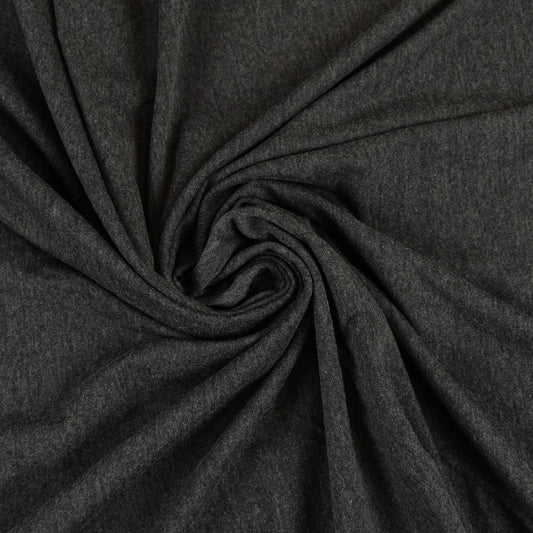 Yoga Cloth KNIT Charcoal Grey EESCO 10% Spandex 90% Cotton Fabric EESYOC-BLA