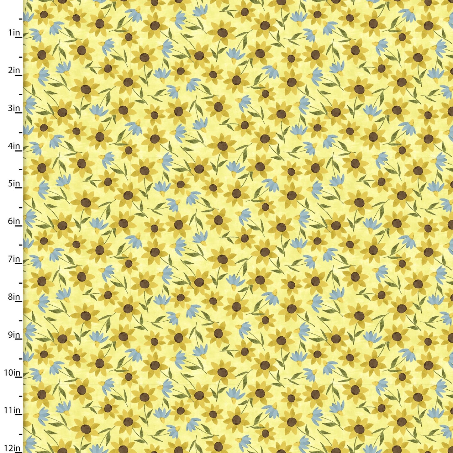 You Light My Way Gnome Daisy Tosss Yellow Deane Beesley 3 Wishes Cotton Fabric