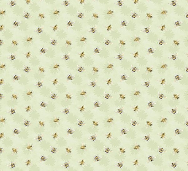 Zest Life Bee Toss Green Cynthia Coulter Wilmington Prints Cotton Fabric