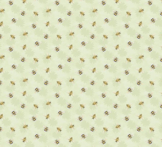 Zest Life Bee Toss Green Cynthia Coulter Wilmington Prints Cotton Fabric