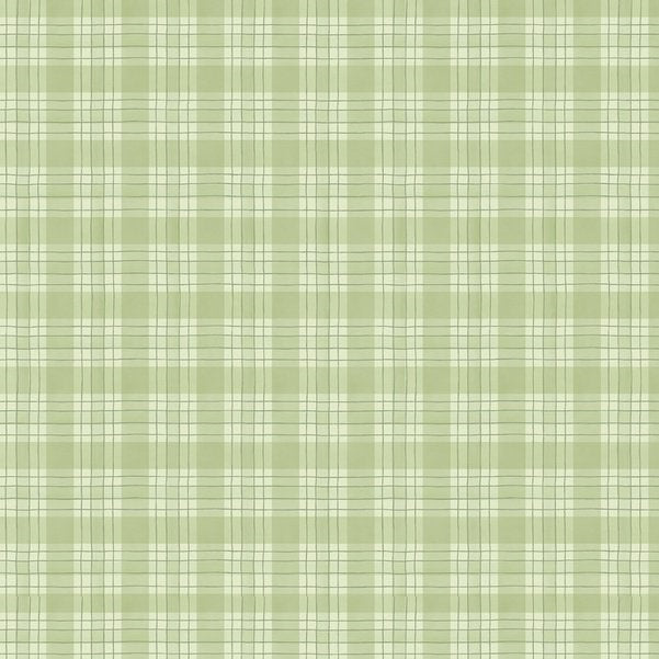 Zest Life Plaid Green Cynthia Coulter Wilmington Prints Cotton Fabric