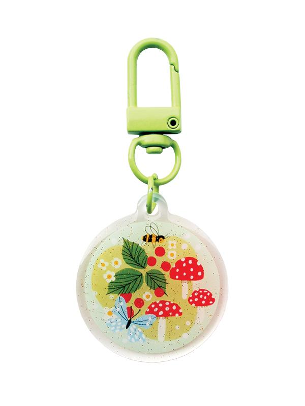 Zipper Glitter Charm Tiny Meadow 1.5"x3" Lizzy House