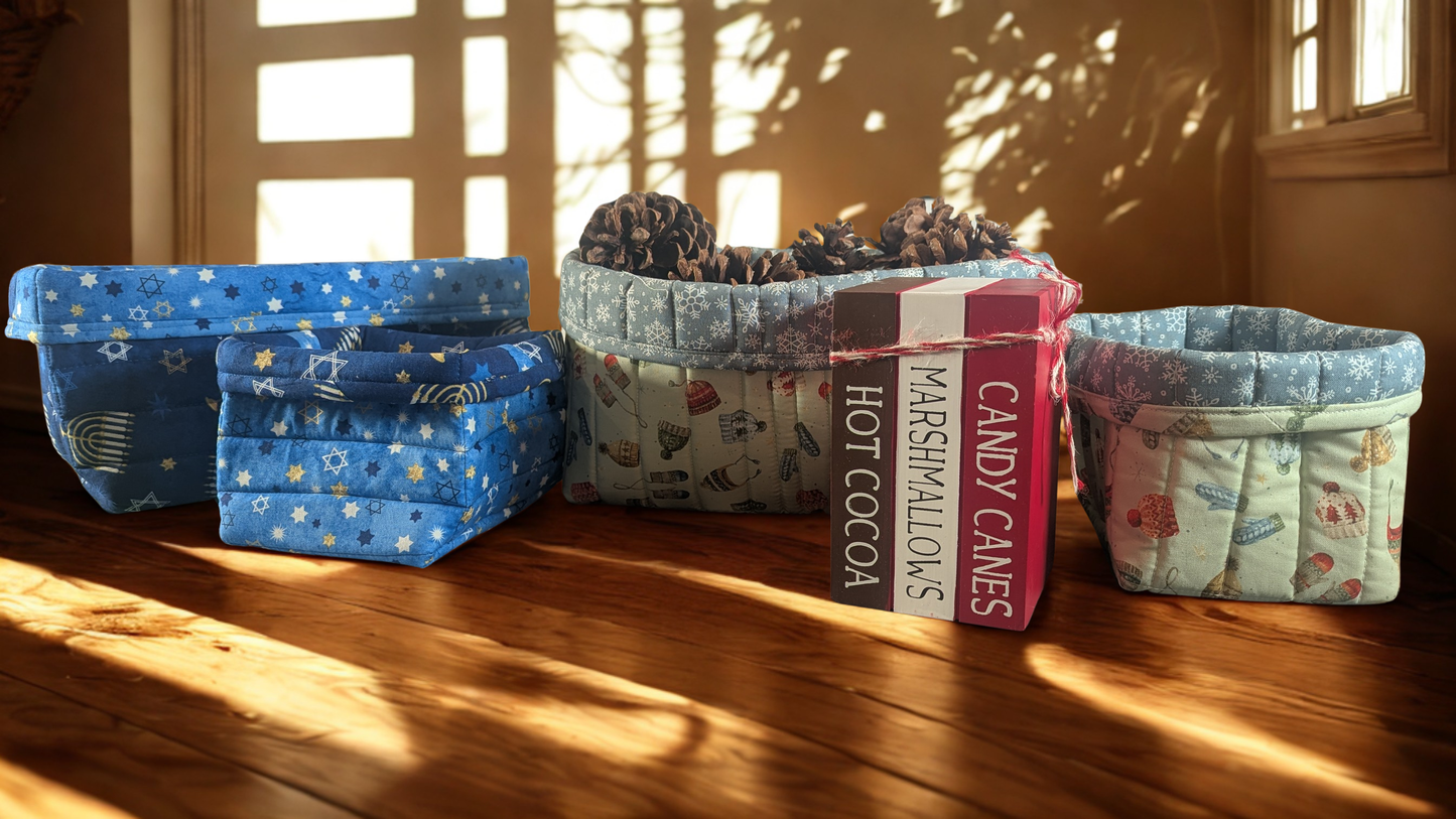 Holiday Baskets Kit Sewing with Kristene