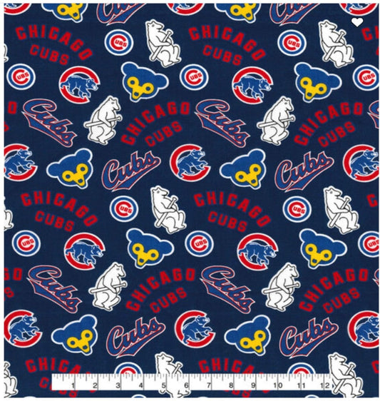 Chicago Cubs MLB Baseball Cooperstown Fabric Traditions Cotton Fabric