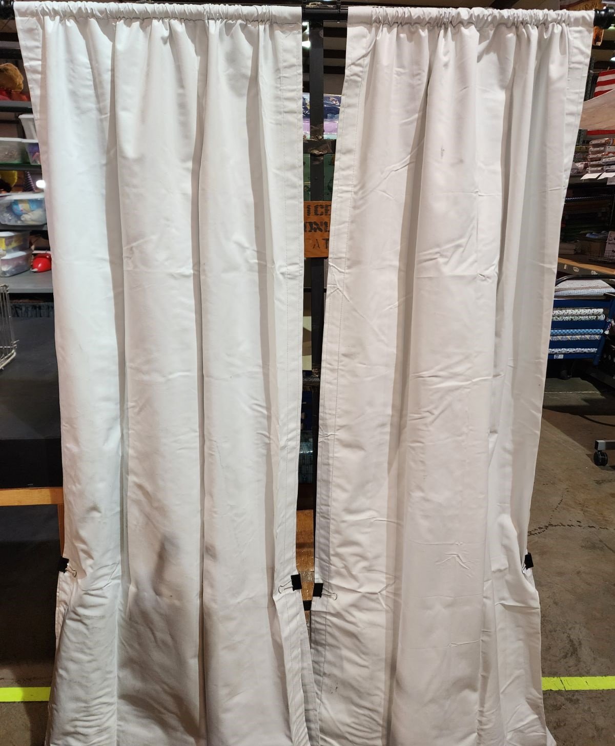 Finished Blackout Drapery Liner Panels 54"x80" Foust Textiles FT-BlackoutDraperyLiner