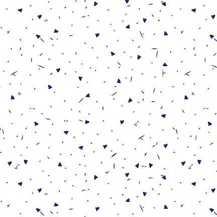 Anthem Specks White Blue Satin Moon Designs Blank Quilting Cotton Fabric