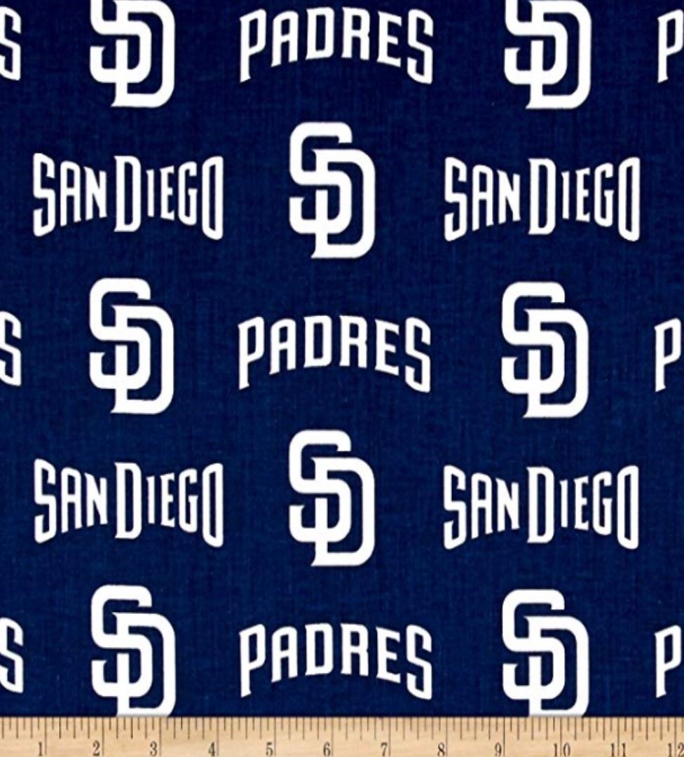 San Diego Padres MLB Baseball Logo Fabric Traditions Cotton Fabric