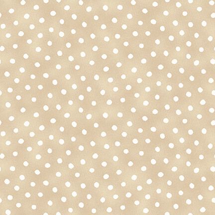 Little Ones Dots Light Beige Dawn Rosengren Henry Glass Cotton Fabric