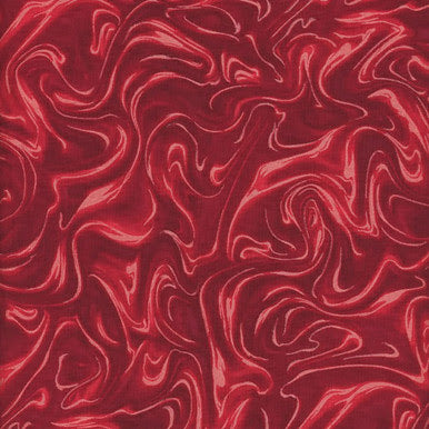 Marbleized Crimson Red Kanvas Studio Benartex Cotton Fabric BE-12814-19