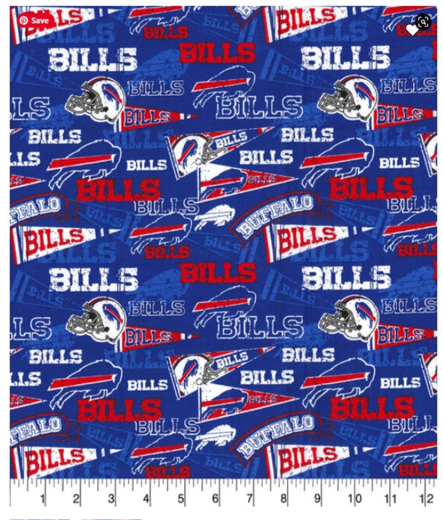 Buffalo Bills Vintage NFL Cotton Fabric Iron on Appliques, Patches, 2 Sets  to Choose, Helmets, Pennants, Football, Bear, New and Old Logo's -   India