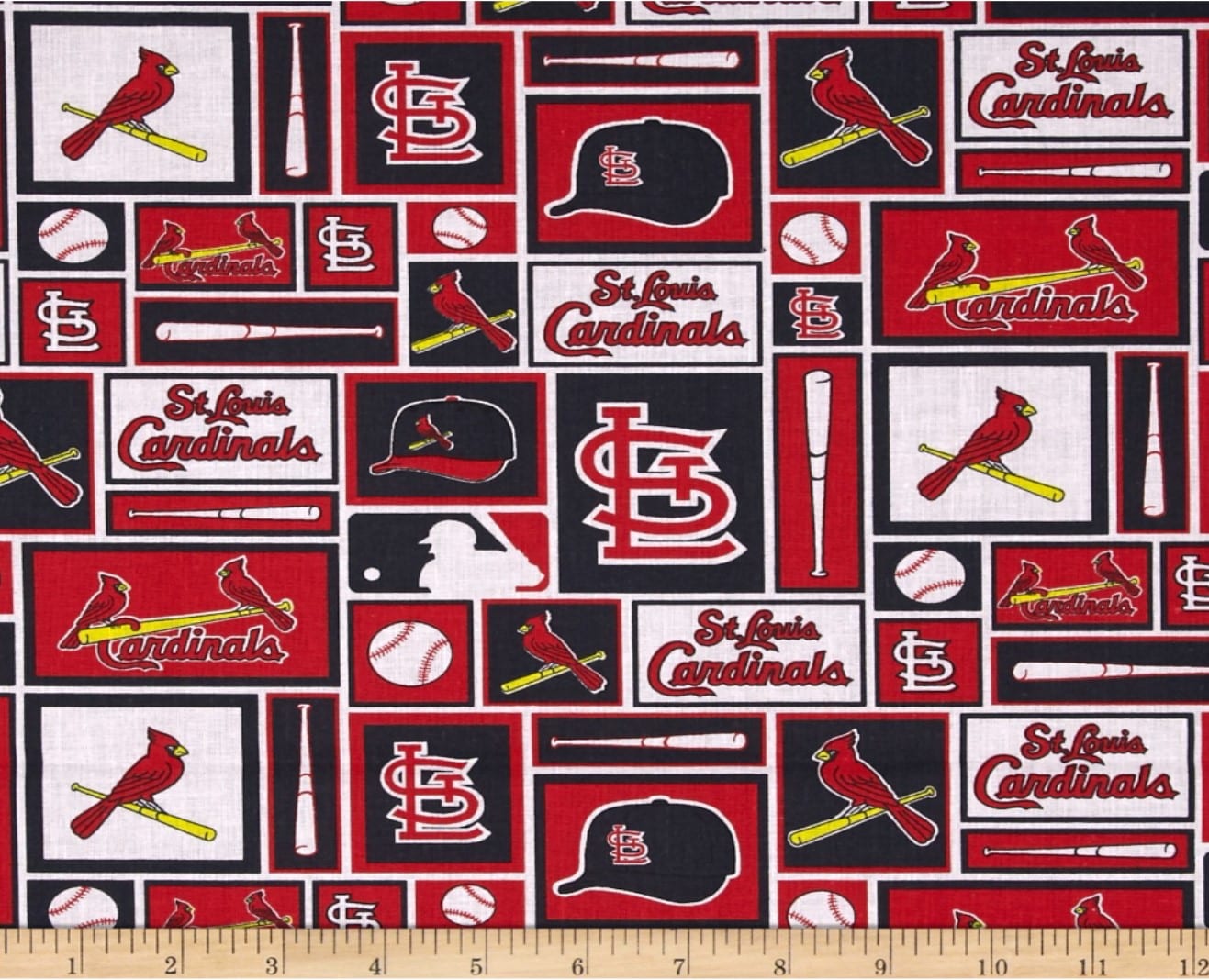 St. Louis Cardinals MLB Licensed Cotton Fabric, 60 in wide